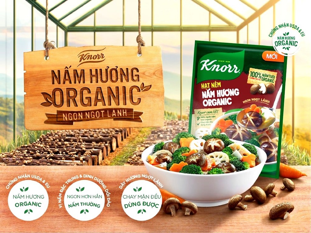 Dado granulare ai funghi Shitake - Knorr Vietnam 380g.